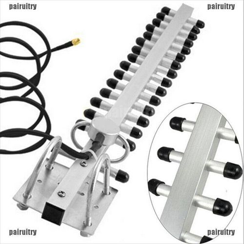 ?PAIR RP-SMA 2.4GHz 25dBi Directional Outdoor Wireless Yagi Antenna WiFi R