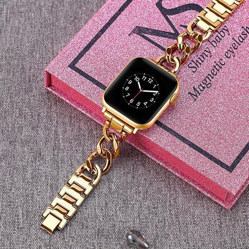 Stainless Steel Bracelet For Watch Band Se 8 7 6 5 4 3 2 1 45mm 49mm Men Women Rose Gold Watchbands For Iwatch 8 Ultra 7