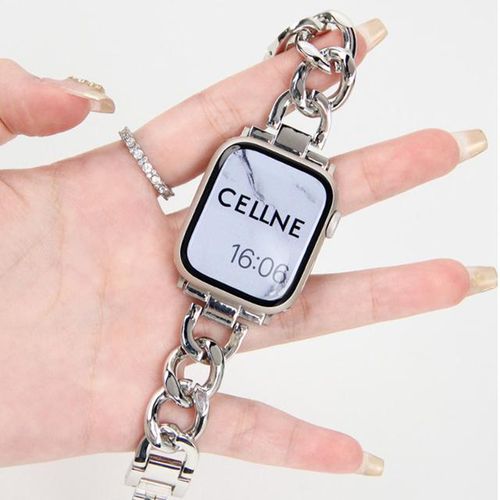 Stainless Steel Bracelet For Watch Band Se 8 7 6 5 4 3 2 1 45mm 49mm Men Women Rose Gold Watchbands For Iwatch 8 Ultra 7
