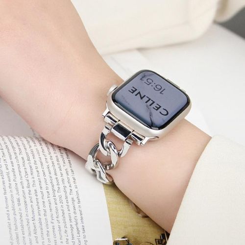 Stainless Steel Bracelet For Watch Band Se 8 7 6 5 4 3 2 1 45mm 49mm Men Women Rose Gold Watchbands For Iwatch 8 Ultra 7