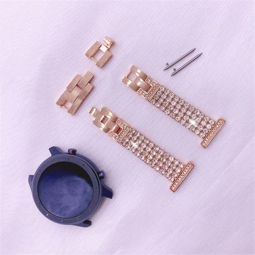 20mm 22mm Myl-Lzp Diamond Strap For Samsung Galaxy Watch 3 41mm 45mm Band Bracelet S3 42mm 46mm Active 2 Gear Women's Wristbands