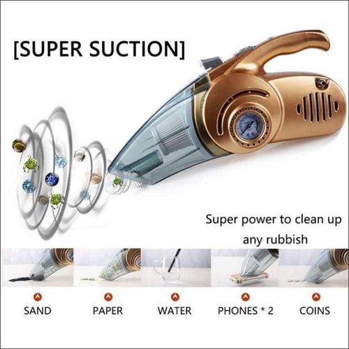 Electro Master Portable High Power Vacuum Car Cleaner With Great Suction Power-Multicolour