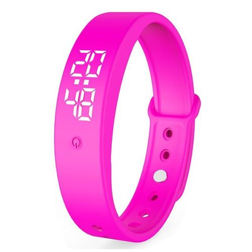 1~7pcs Led Digital Smart Bracelet With Body Temperature Monitor Smart Band Vibration Alarm Reminder Waterproof Smart Clock