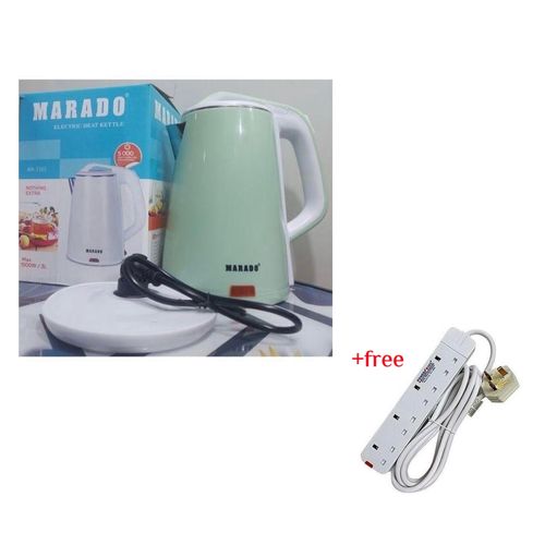 Marado Original 3L Large Electric Kettle Percolator Plus A Free 4 Way Extension-Color May Vary
