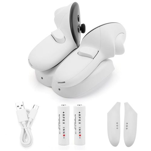 Controller Charging Station Stand with 2 Rechargeable Controller Charger Station 20W Fast Charging for Oculus Quest 3