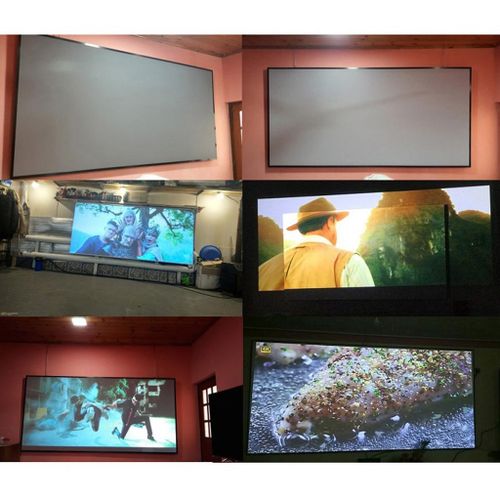 Portable HD Projector Movie Screen Outdoor/Indoor for Meeting Theater