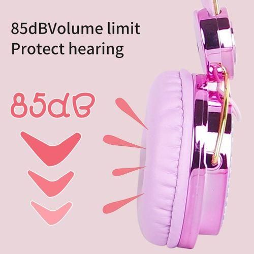 Glitter Bear Ear Kids   Headphone With Microphone For Girls Children