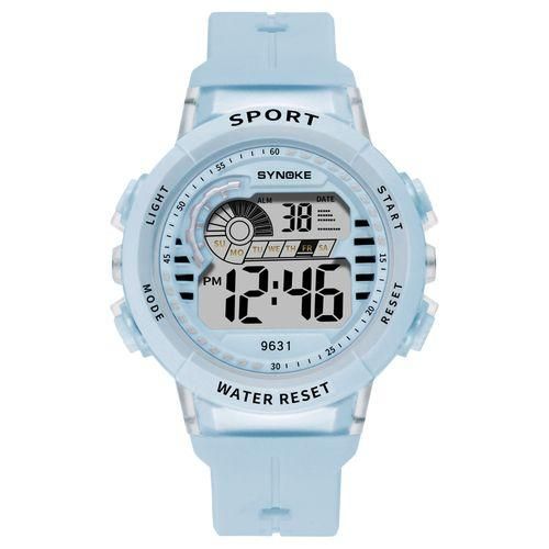 Outdoor Fashion Sports Waterproof Alarm Date Display Digital Watch Children GiftBlue