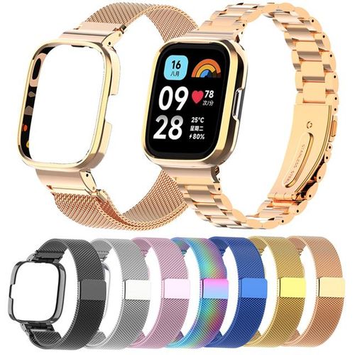 Magnetic Strap Metal Protective Case For Redmi Watch 3/3 Active Smartwatch Bracelet For Redmi Watch 2 Lite Wristband Cover