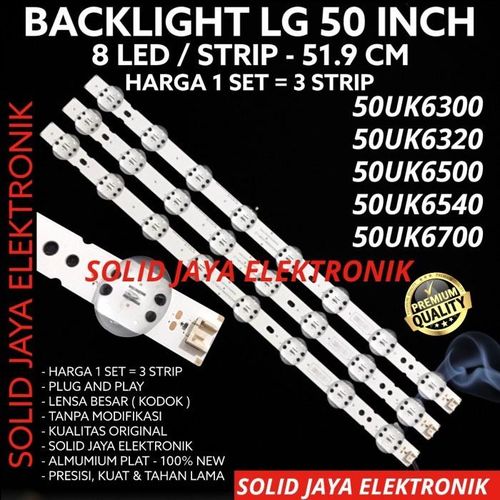 MATA Led BACKLIGHT LG 50INC 50UK6300 50UK6320 50UK6500 50UK6540 50UK6700 BL TV Lamp 8K 6V Frog Big Eye 50UK 50INC 50INCH 50IN BL TV Lamp LG