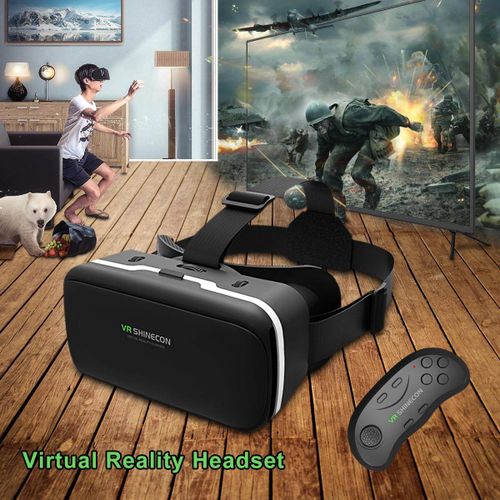 3D VR Glasses Virtual Reality Headset Giant Screen 90-100 Degree Visual Wide Angle For 4.7-6 Inch Mobile Phone