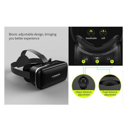 3D VR Glasses Virtual Reality Headset Giant Screen 90-100 Degree Visual Wide Angle For 4.7-6 Inch Mobile Phone