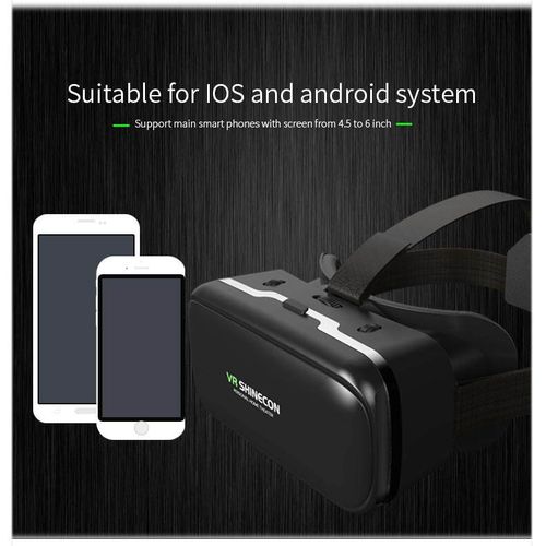 3D VR Glasses Virtual Reality Headset Giant Screen 90-100 Degree Visual Wide Angle For 4.7-6 Inch Mobile Phone