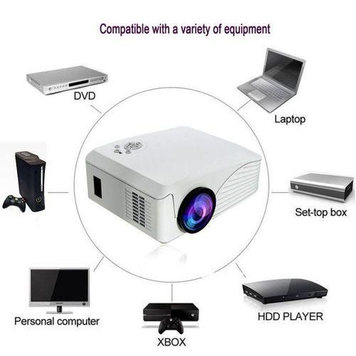 4000 Lumens 1080P HD Portable Projector 3D LED Multimedia USB Theater Cinema UK Plug Australian Regulations