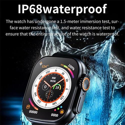 Men's Black NFC Smart Watch T800 Ultra Bluetooth Waterproof Watch