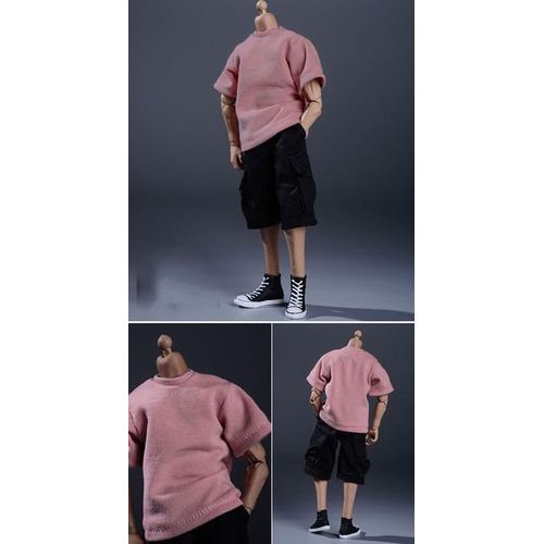 1/12 Men Jeans Shirt Cotton Street Hop T Shirt Long-Sleeve Hooded Sweatshirt Fit 6Inch Action Figure Body