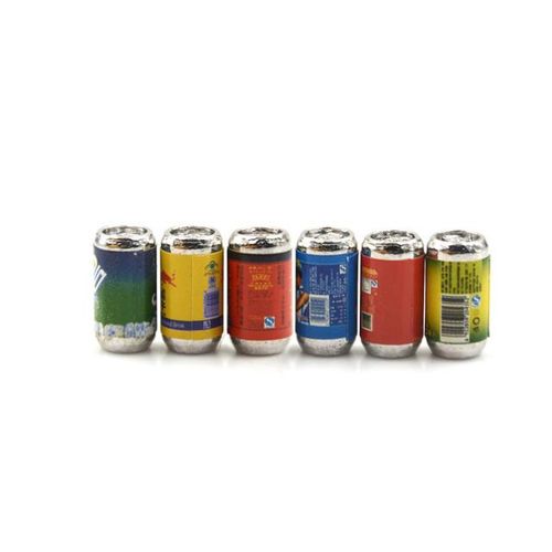 1/3/4/5P/6cs Cute Mini Coke Miniature Dollhouse Soda Can Drink Bottle Pretend Play Food For Blyth Kitchen Accessories