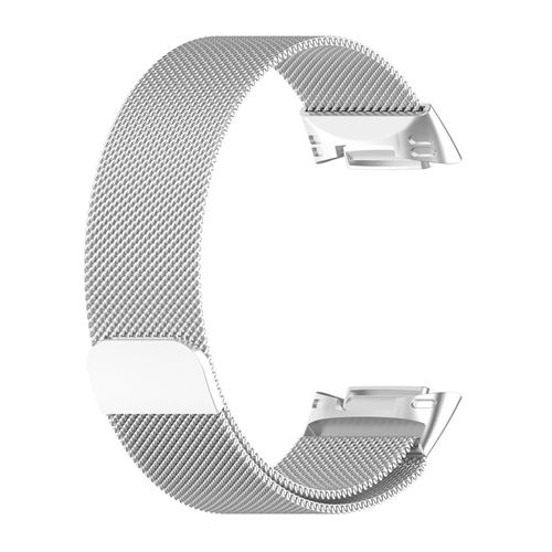 Suitable for Fitbit Charge 6 Milanis Watchband Charge 5 Three Beads Metal Steel Watchband