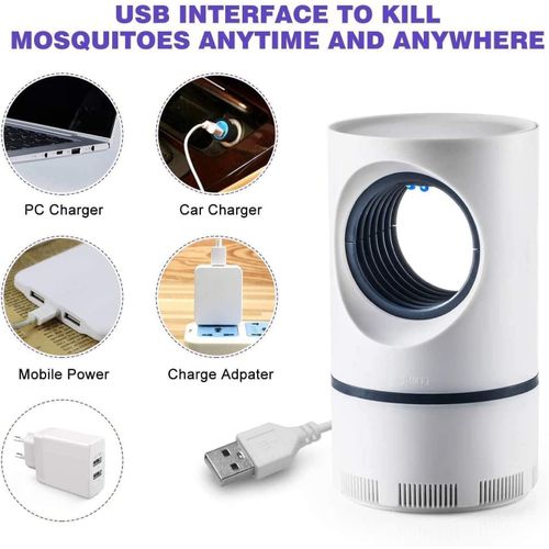 Bug Zapper, Electric Mosquito & Fly Zappers/Killer - Insect Attractant Trap Powerful Bug Zapper Light, Hangable Mosquito Lamp for Home, Indoor, Outdoor