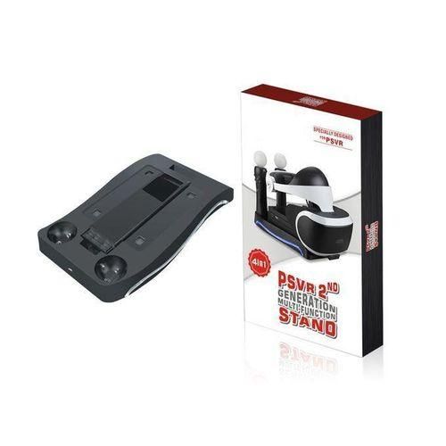 4 In 1 PS4 VR Charging Station Display Stand Docking Charger LED Showcase For Sony Playstation Move PS VR PSVR Headset