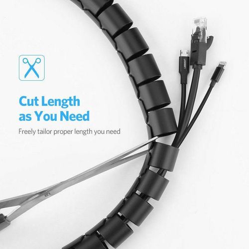 Spiral Cable Wrap Tidy/Hide/Banding/Loom PC TV Home Cinema Wire Management