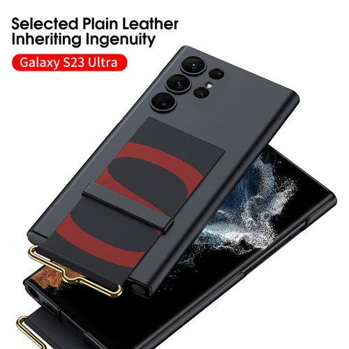 For Samsung Galaxy S23ultra Phone Case S23 Ultra-Thin Wrist Strap Bracket S23 Drop-Resistant Protective Case