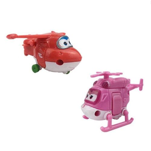 1 Pcs Cute Super Wings Action Figures Deformed Aircraft Robot PVC Model Collection Cake Decoration Kid Gift Toy