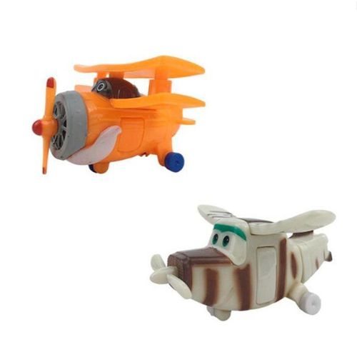 1 Pcs Cute Super Wings Action Figures Deformed Aircraft Robot PVC Model Collection Cake Decoration Kid Gift Toy