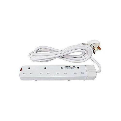 2 Pack Of Original Flat Iron & Free 4 Way Extension Cable - White, Silver.
