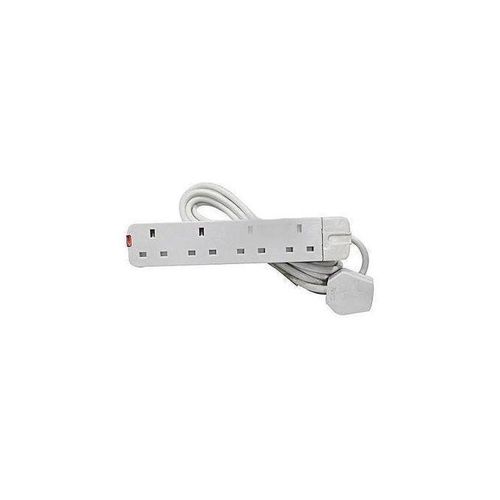 2 Pack Of Original Flat Iron & Free 4 Way Extension Cable - White, Silver.