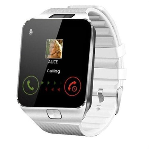 Ladies White Smart Watch DZ09 Bluetooth Function Watch