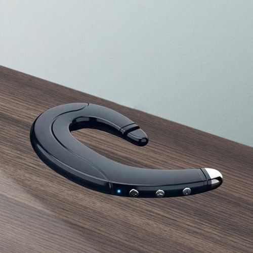 Bone Conduction Bluetooth 5.0 Ear-Hook Single Headphone For Blue