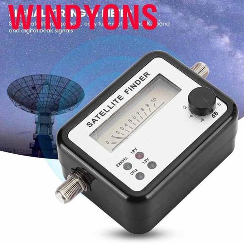 Windyons  SF9504dB Digital Display Satellite Finder SAT TV Signal Meter 950~2150MHz Black