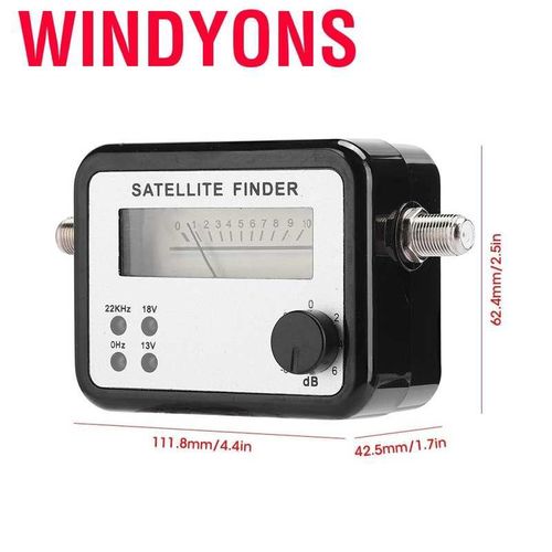 Windyons  SF9504dB Digital Display Satellite Finder SAT TV Signal Meter 950~2150MHz Black