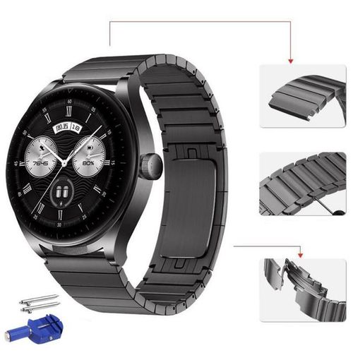 Strap For Huawei Watch Buds 22mm Stainless Steel Metal Watchband For Huawei Gt Runner/gt3 Pro 46mm/gt 2pro/gt2 46mm Gt Wristband