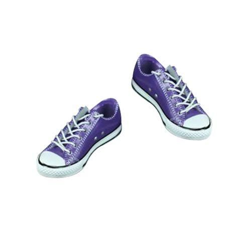 16 Canvas Shoes Rubber Laceup Sport Trainers For 12 Female Purple