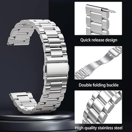 Strap For Huawei Watch Buds 22mm Stainless Steel Metal Watchband For Huawei Gt Runner/gt3 Pro 46mm/gt 2pro/gt2 46mm Gt Wristband