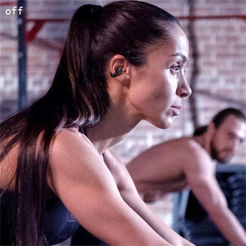 Ear clip bone conduction headphones wireless earbuds 8D surround sound bass sports headphones with microphone