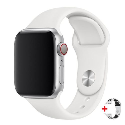 White T55 Dual Strap Smart Sports Watch for iOS Android