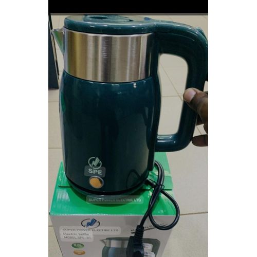 Super Power Electric Kettle/Pacolator_ White Green