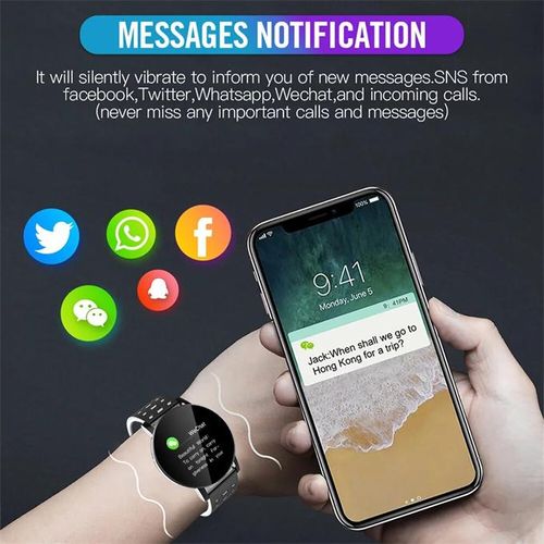 119 Plus Smart Watch for Android iOS