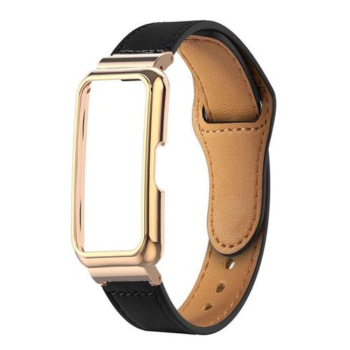 For Huawei Band 8 7 Metal Strap Case Protector Leather Bracelets For Huawei Band 6 Pro Belt Honor Band 7 6 Watchband Shell Cover