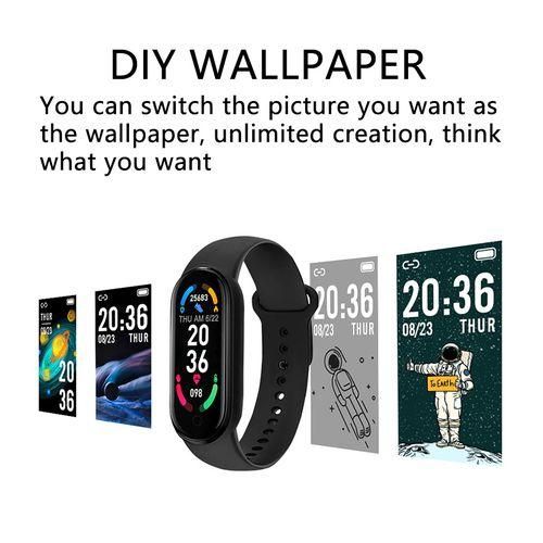 Ladies Orange Smart Bracelet M6 Bluetooth Waterproof Bracelet