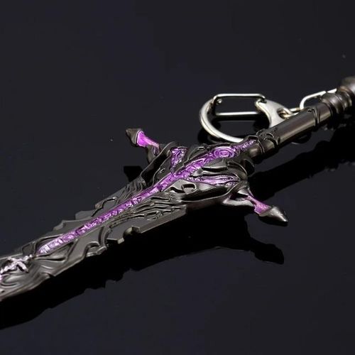 21cm Omega Game Noctis Lucis Caelum Peripheral All Metal Katana Samurai Model Keychain Crafts Gifts Toys Collection