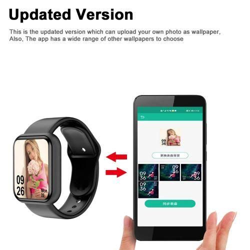 Men Ladies Black Smart Watch Y68 Bluetooth Fashion Bracelet