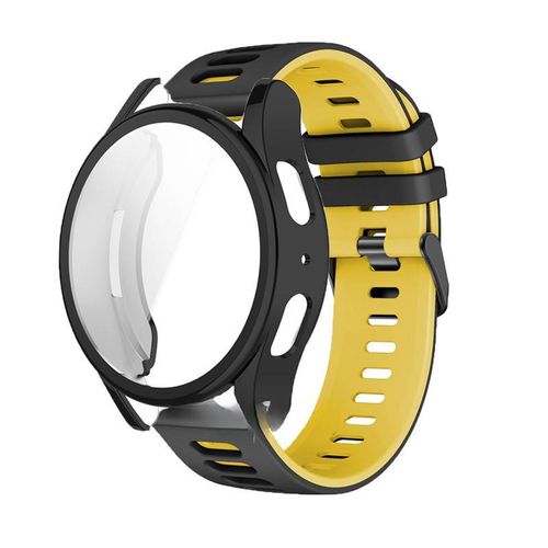 Case+ Silicone Strap for Samsung Galaxy Watch 7 44MM 40MM FE Strap Case Smart Watch