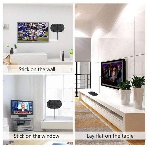 HD Digital Indoor TV Antenna 50 Miles Range VHF Lo
