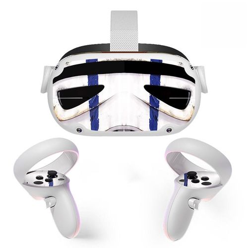 Sticker Vinyl Skin for Oculus Quest 2 VR Headset Controller PVC Decals Halloween Pattern Wrap Cover for Meta Quest2 Accessories