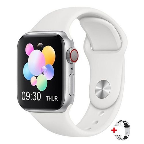 T55 Dual Strap White Smart Watch Mens Womens Waterproof Watch For Ios Android