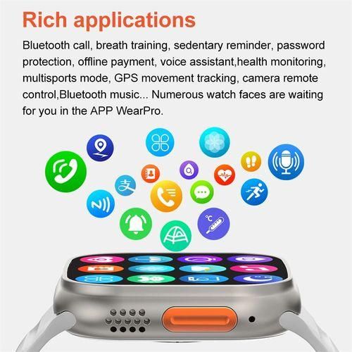 Ultra Sport Smart Watch 1.54'' HD Full Screen Bluetooth Call Smartwatch S8 For Android & IOS